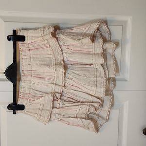 LoveShackFancy Tiered Mini Skirt